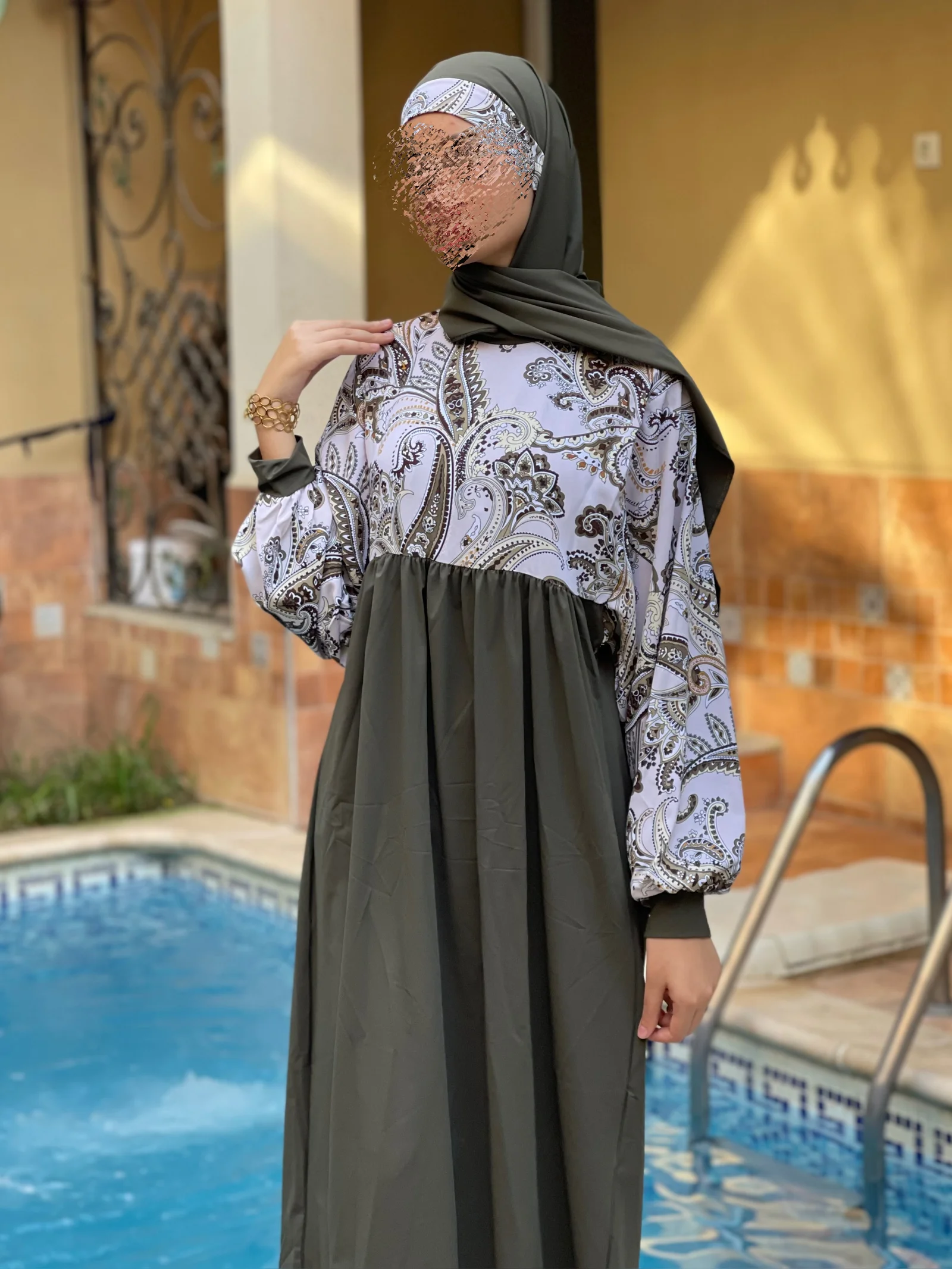 Burkini vert militaire
